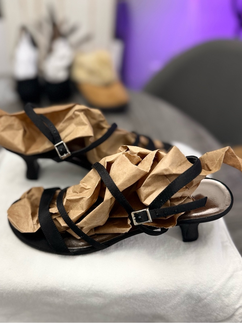 Size 9M Massimo Classic Black Strappy Women's Sandals - Picture 6 of 6